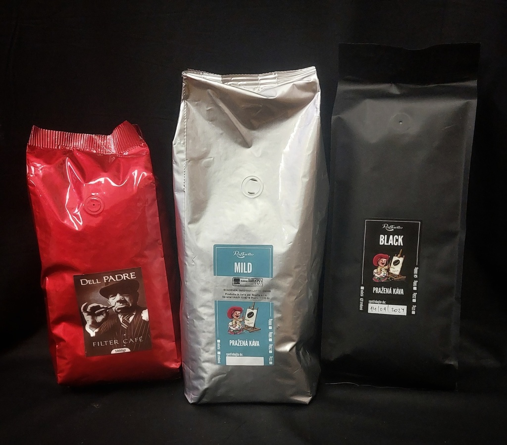 501 - Italská káva ZRNO 1000g různé druhy