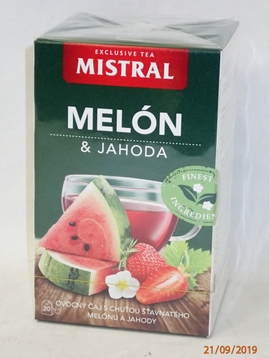 Čaj MISTRAL, meloun s jahodami, 65 Kč